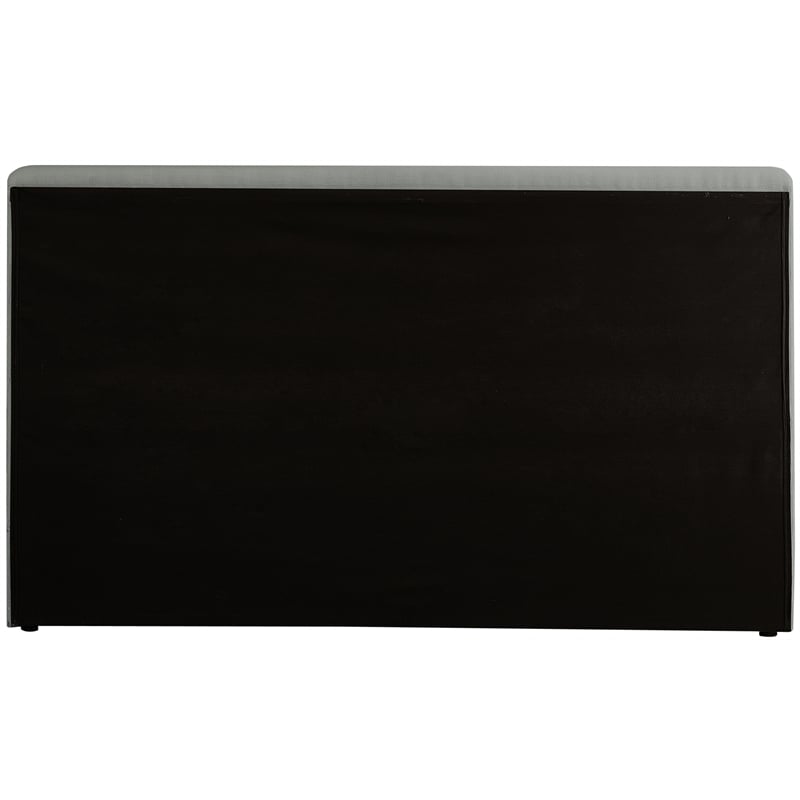 Pemberly Row Contemporary Gray Linen Textured Fabric King Bed