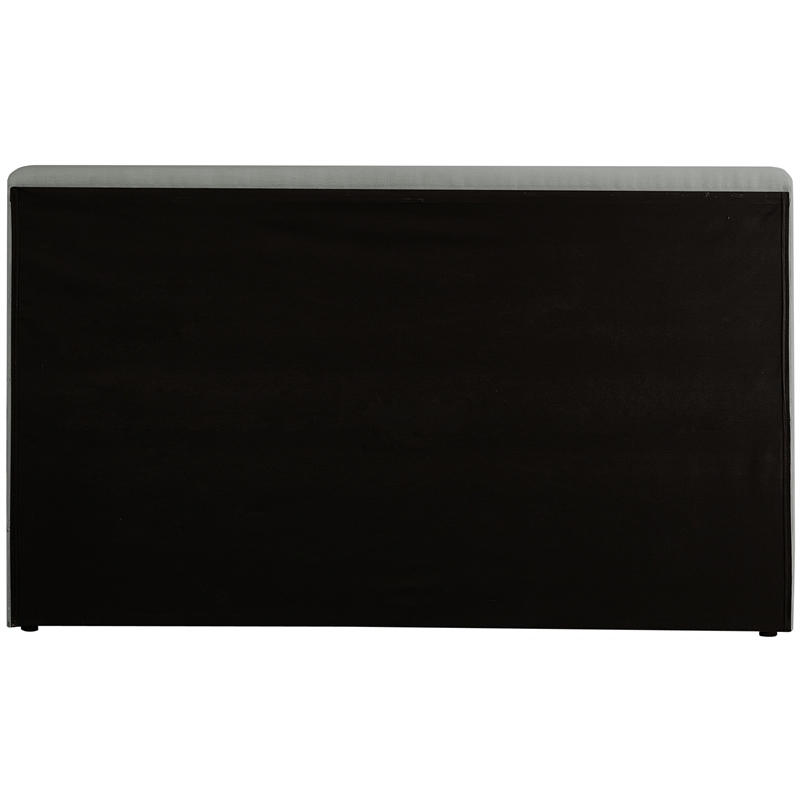 Pemberly Row Contemporary Gray Linen Textured Fabric King Bed