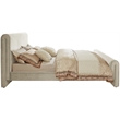 Pemberly Row Modern / Contemporary Cream Finish Velvet Full Bed