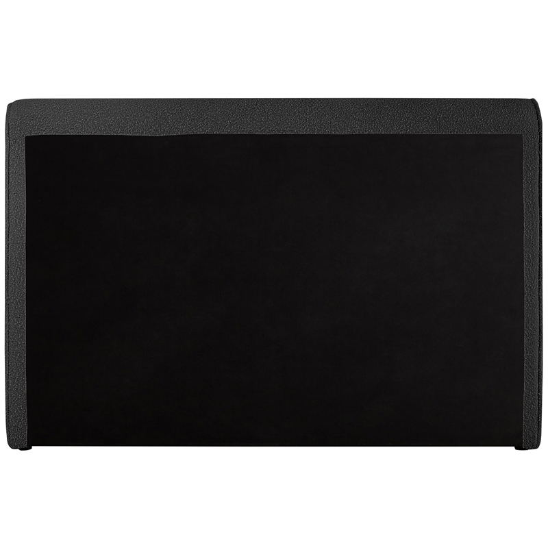 Pemberly Row Modern / Contemporary Black Boucle Fabric King Bed