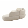 Pemberly Row Modern / Contemporary Beige Upholstered Sectional