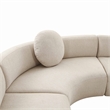 Pemberly Row Modern / Contemporary Beige Upholstered Sectional