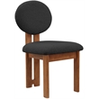 Pemberly Row Modern Black Boucle Fabric Dining Chair (Set of 2)