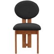Pemberly Row Modern Black Boucle Fabric Dining Chair (Set of 2)