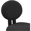 Pemberly Row Modern Black Boucle Fabric Dining Chair (Set of 2)