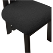 Pemberly Row Modern Black Boucle Fabric Dining Chair (Set of 2)