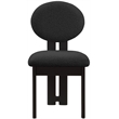 Pemberly Row Modern Black Boucle Fabric Dining Chair (Set of 2)