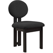 Pemberly Row Modern Black Boucle Fabric Dining Chair (Set of 2)