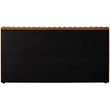 Pemberly Row Modern / Contemporary Rich Saddle Velvet King Bed