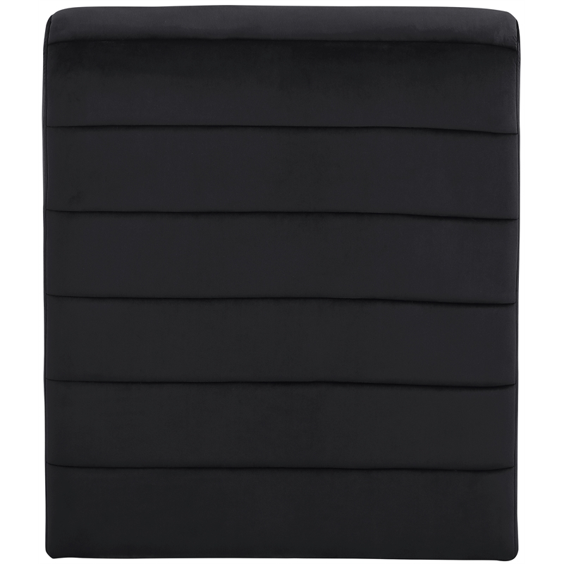 Pemberly Row Modern / Contemporary Black Velvet Accent Chair