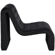 Pemberly Row Modern / Contemporary Black Velvet Accent Chair