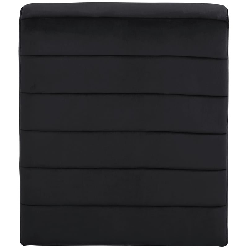 Pemberly Row Modern / Contemporary Black Velvet Accent Chair