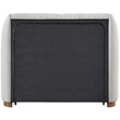 Pemberly Row Modern / Contemporary Cream Boucle Fabric Twin Bed