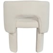 Pemberly Row Modern Cream Fabric Dining Chair / Accent Chair