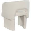 Pemberly Row Modern Cream Fabric Dining Chair / Accent Chair