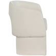 Pemberly Row Modern Cream Fabric Dining Chair / Accent Chair