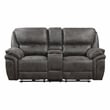 Pemberly Row 2-Piece Microfiber Power Reclining Sofa Set in Gray