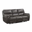 Pemberly Row 2-Piece Microfiber Power Reclining Sofa Set in Gray
