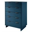 Pemberly Row Modern Tall Engineered Wood Dresser in Midnight Blue