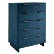 Pemberly Row Modern Tall Engineered Wood Dresser in Midnight Blue