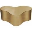 Pemberly Row Modern / Contemporary Brushed Gold Metal Coffee Table