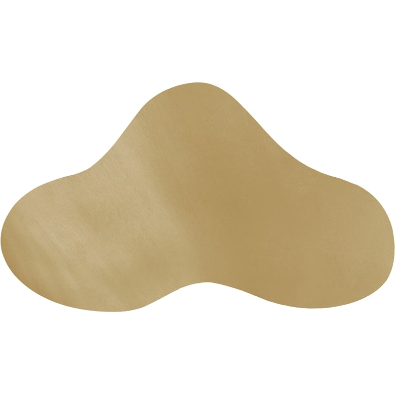 Pemberly Row Modern / Contemporary Brushed Gold Metal Coffee Table