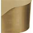 Pemberly Row Modern / Contemporary Brushed Gold Metal Coffee Table