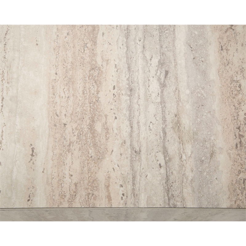 Pemberly Row Modern / Contemporary Travertine Square Coffee Table