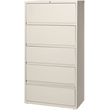 Pemberly Row 36-in Wide 5 Drawer Lateral Filing Cabinet. Roll-out Shelves. Beige