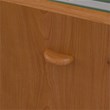 Pemberly Row 36W Desk with Drawers in Natural Cherry and Slate - Engineered Wood