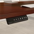Pemberly Row 60W x 30D Adjustable Desk in Hansen Cherry - Engineered Wood