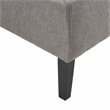 Pemberly Row Modern / Contemporary Slipper Chair Gray Finish