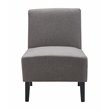 Pemberly Row Modern / Contemporary Slipper Chair Gray Finish