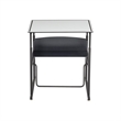 Pemberly Row Modern / Contemporary Adjustable Height Stainless Steel Desk