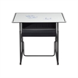 Pemberly Row Modern / Contemporary Adjustable Height Stainless Steel Desk