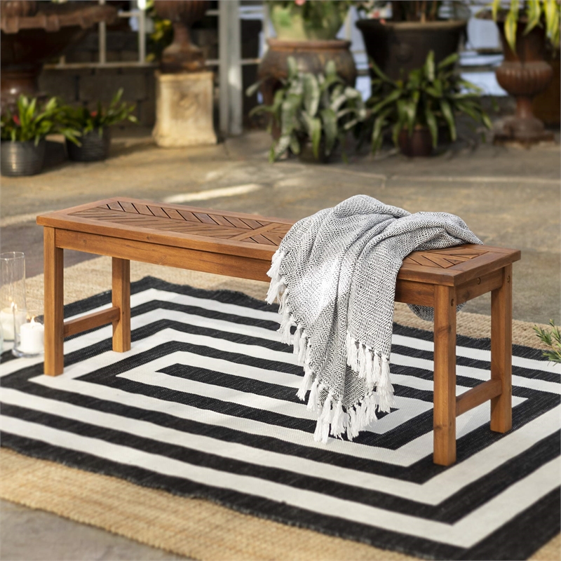 Pemberly Row 3-Piece Extendable Outdoor Patio Dining Set - Brown