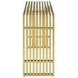 Pemberly Row Modern Stainless Steel Accent Console Table in Gold