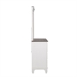 Pemberly Row Modern / Contemporary White Finish Dresser & Mirror