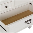 Pemberly Row Modern / Contemporary White Finish Dresser & Mirror