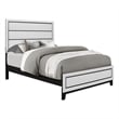 Pemberly Row Contemporary White Wood Panel Headboard Full Bed