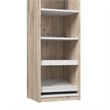 Pemberly Row 20W Closet Organizer in Rustic Brown and White - Engineered Wood