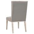 Pemberly Row Contemporary Fabric Wing Chair in Gray (Set of 2)