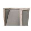 Pemberly Row Contemporary Fabric Wing Chair in Gray (Set of 2)
