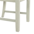 Pemberly Row Modern Standard Height Side Chair Set in Bisque
