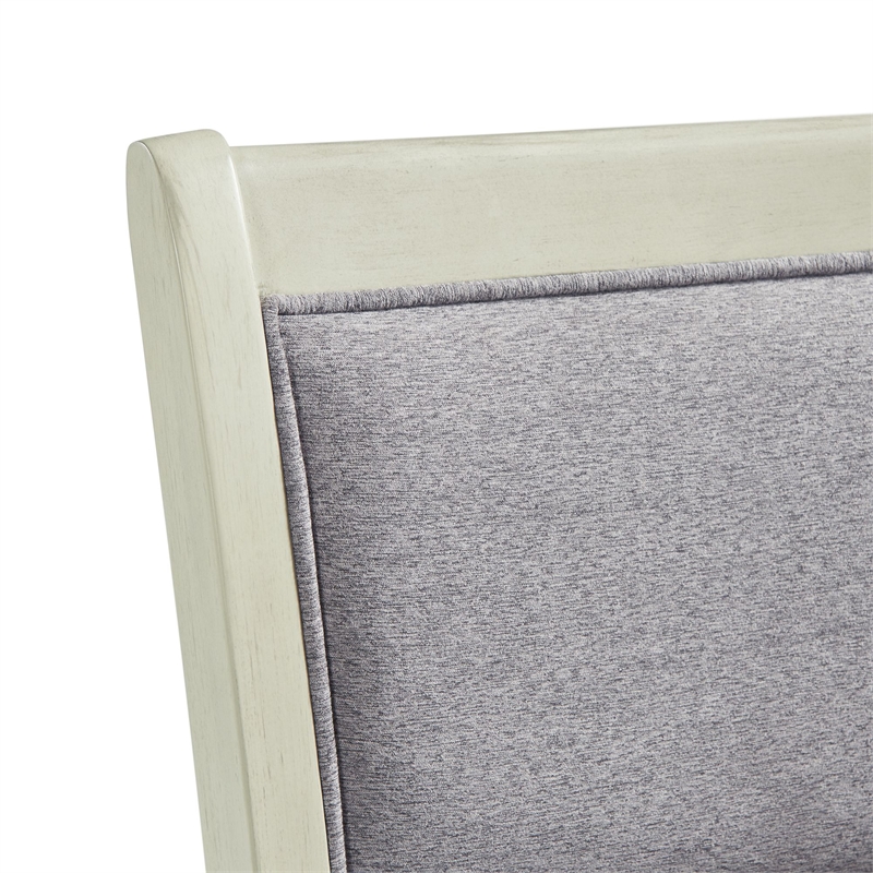 Pemberly Row Modern Standard Height Side Chair Set in Bisque
