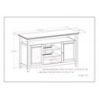 Pemberly Row Transitional Solid Wood 54