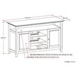 Pemberly Row Transitional Solid Wood 54