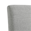 Pemberly Row Contemporary Upholstered Side Chair Set in Gray