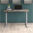 Pemberly Row 48W x 24D Adjustable Desk in Modern Hickory - Engineered Wood