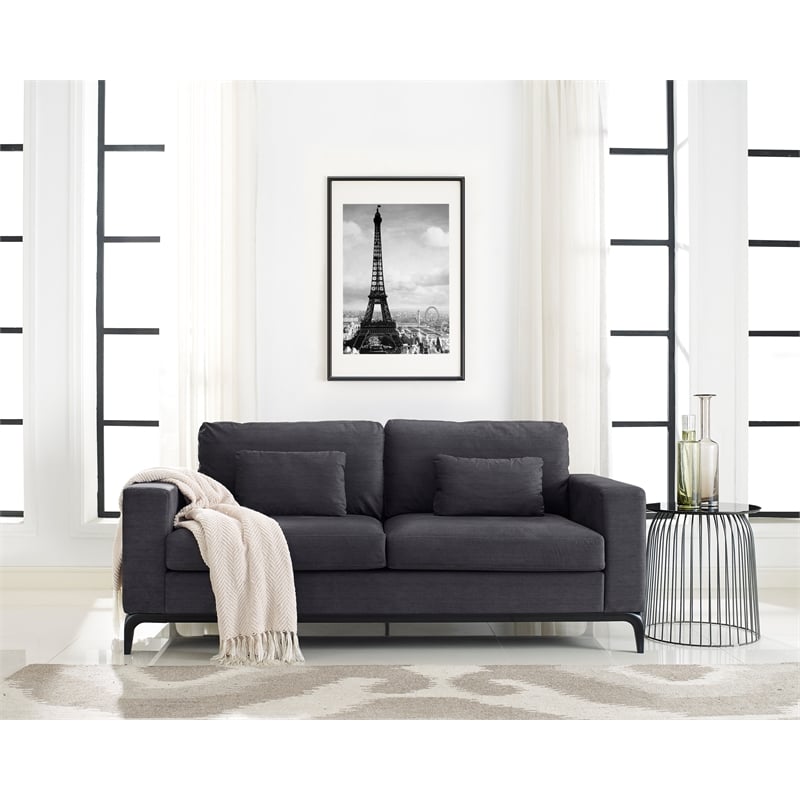 Pemberly Row Modern / Contemporary Black Finish Accent Table